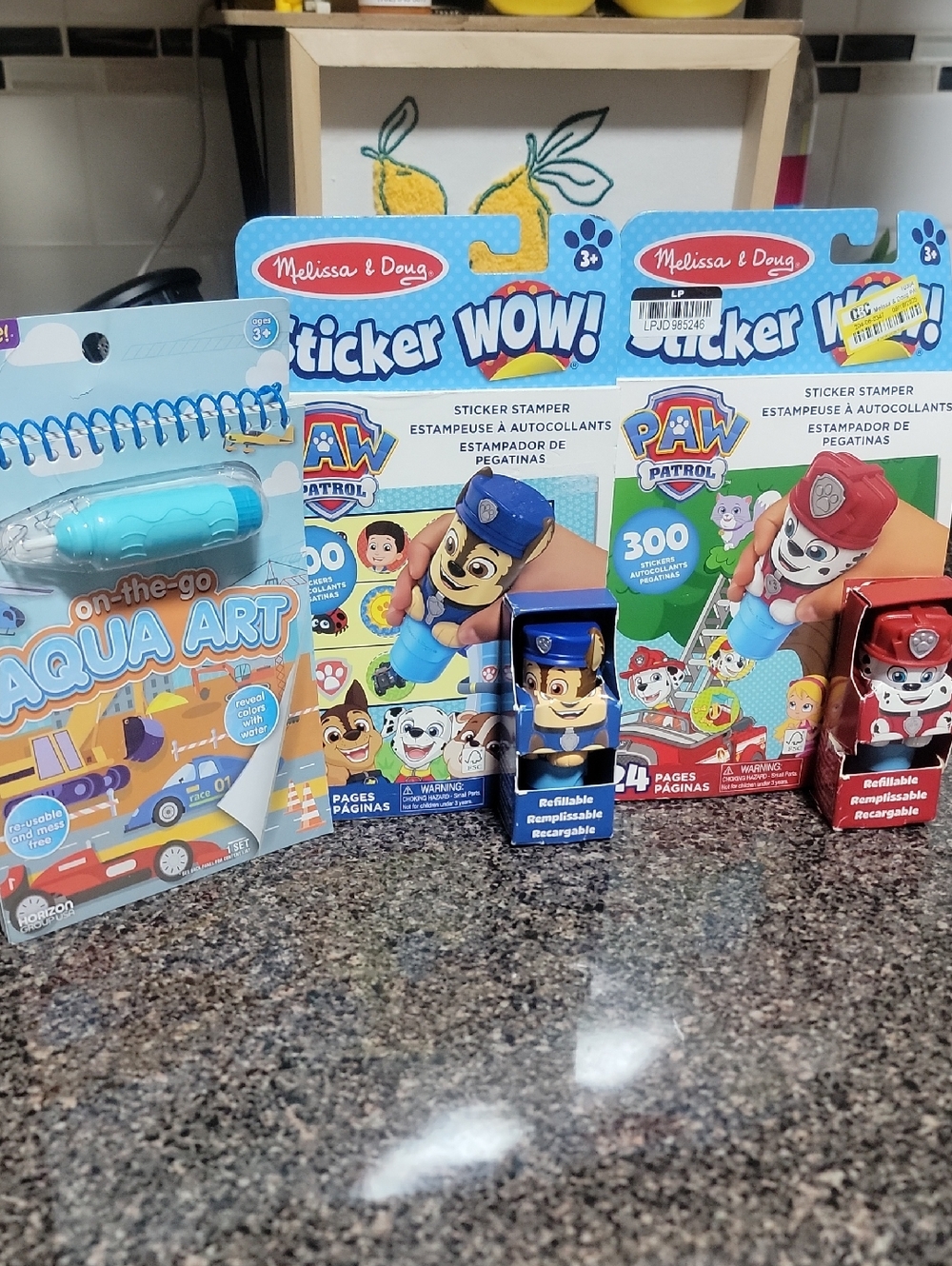 Melissa & Doug Sticker WOW! PAW Patrol Stampers - Chase And Marshall! W/aqua Art